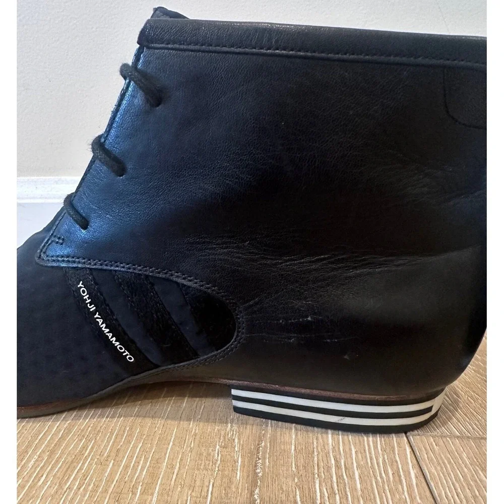 RARE Adidas x Yohji Yamamoto Y3 Desert Boot Sz 13‎ Leather AdiPRENE Black G45536